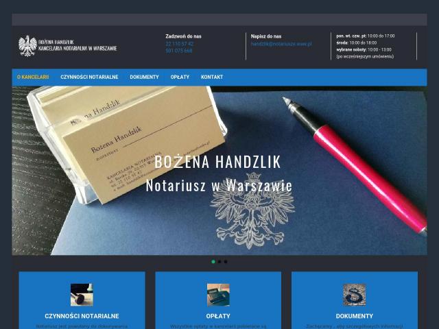 Kancelaria Notarialna Bożena Handzlik Notariusz