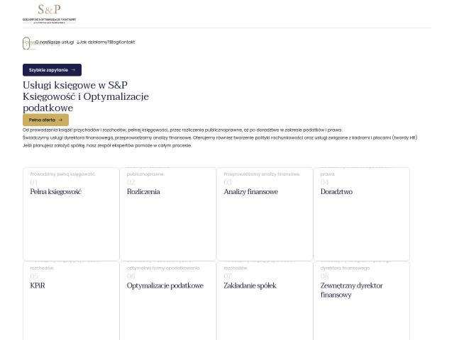 S&P Księgowość i Optymalizacje Podatkowe sp. z o.o.